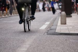 コンビニ自転車通勤